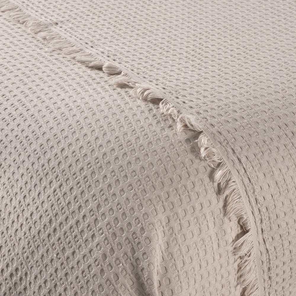 Suvi NYC Waffle Throw Blanket, Organic Turkish Cotton, Lightweight Super Soft - Picture 4 of 12